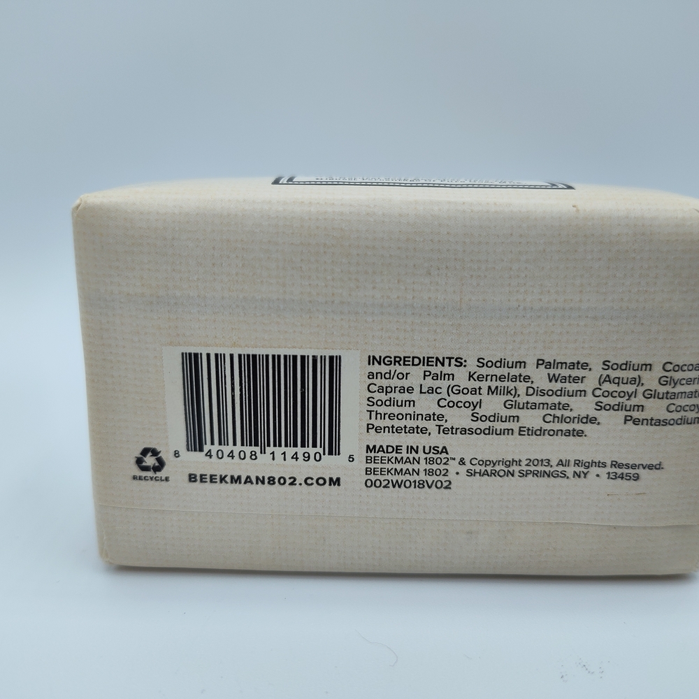 Beekman 1802 Pure Goat Milk Soap 3.5oz Bar Fragrance Free, Sulfate  Paraben Free - Picture 2 of 2